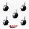 Service Caster 2'' Floor Safe Chrome Hooded Twin Wheel Caster Grip Ring Stem, 5PK SCC-GR02S50D-NYU-BC-716X1716-5 - alternate 3